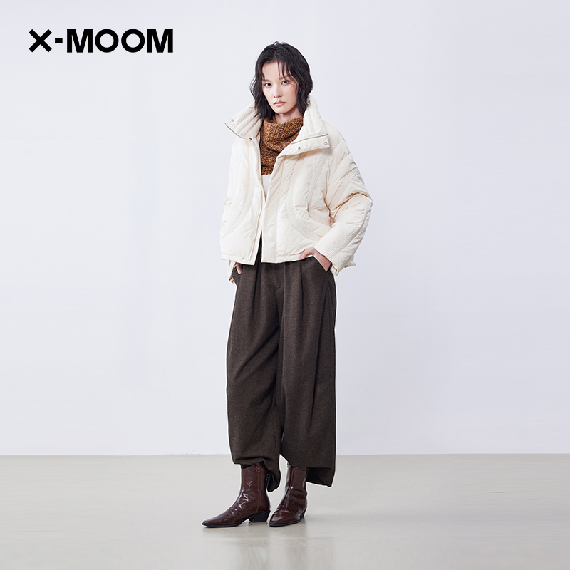 XMOOM立体绗线羽绒服外套