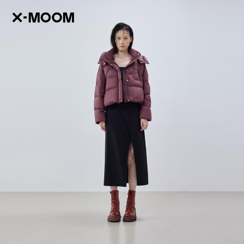 连帽超短款面包羽绒服X--MOOM