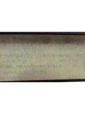 BERGES 变频器 D-51709 有一台重量2.7公斤 在24-3【议价】