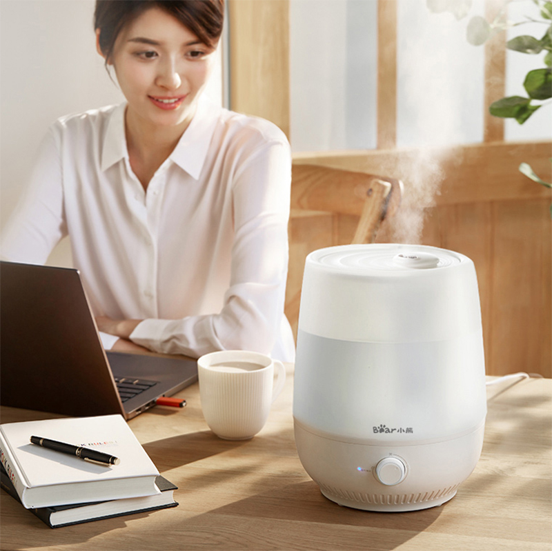 小熊加湿器家用静音卧室大喷雾量办公室孕妇婴儿空调空气净化香薰