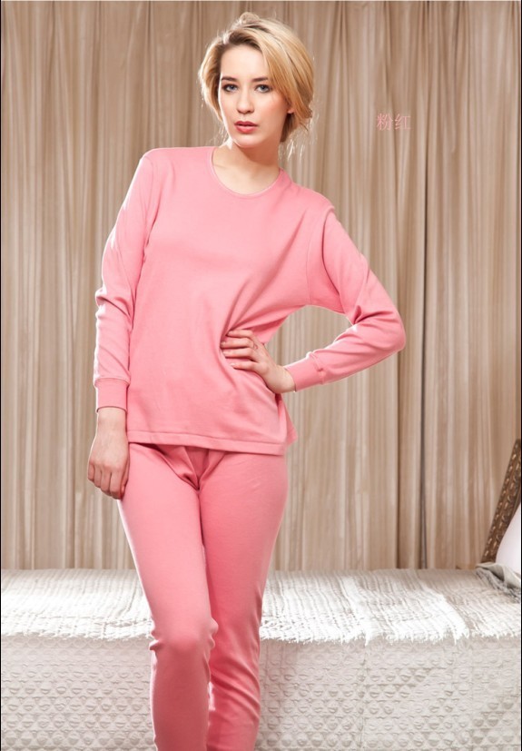 红豆女纯棉圆领打底内衣春秋长袖长裤针织秋衣秋裤棉毛衫套装,女士内衣/男士内衣/家居服,保暖套装,淘宝优惠券,粉丝福利购,淘宝优惠卷