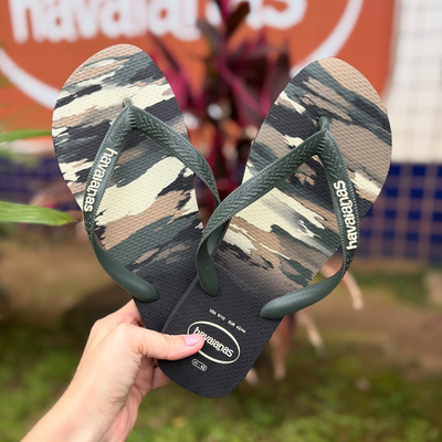 26新款Havaianas哈瓦那人字拖男款迷彩印花防滑沙滩拖鞋夏季外穿