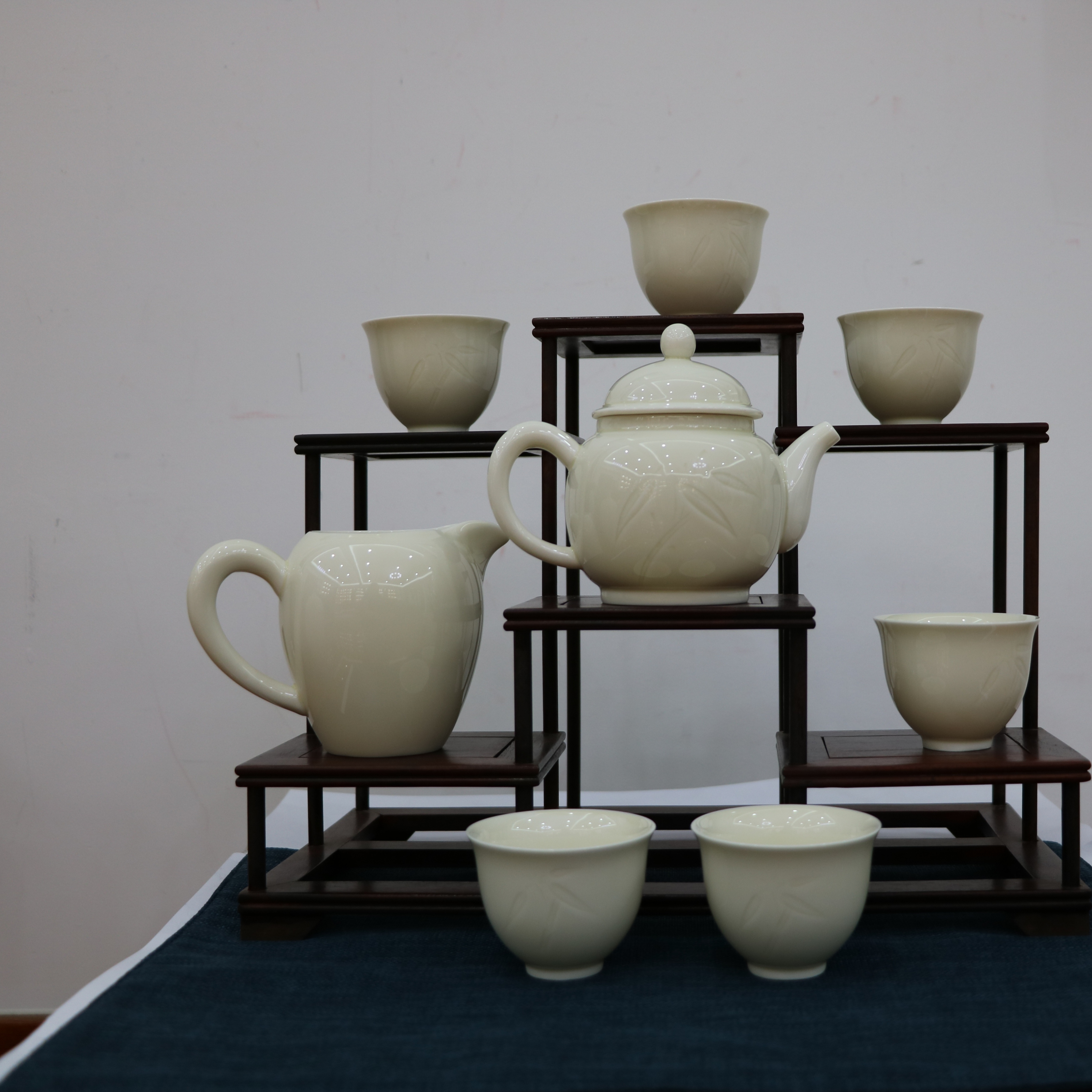 定瓷《鸿壶套组》茶具  茶壶  公道杯   茶盏