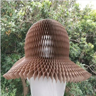 新款牛皮帽花瓶帽纸帽男女休闲帽子遮阳帽太阳帽椰子帽百变折叠帽