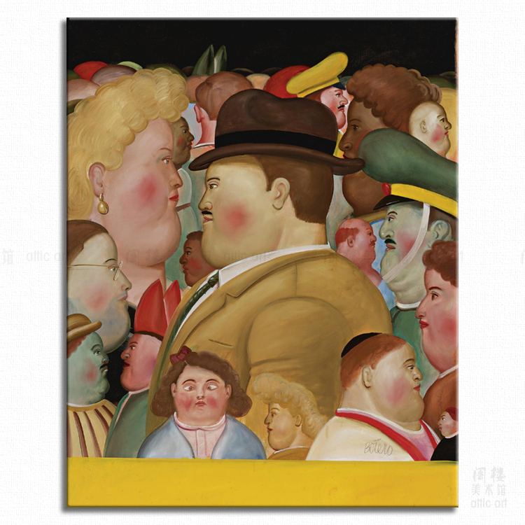 戏剧 Fernando Botero 波特罗 装饰画家居艺术拉美客厅书房酒吧图片