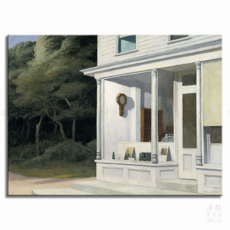 美国艺术风书房卧室酒吧装饰画