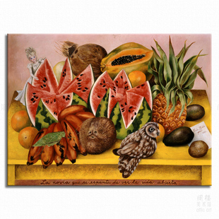 生命 饰画 客厅 餐厅 装 墨西哥 弗里达 Kahlo 开启Frida 水果