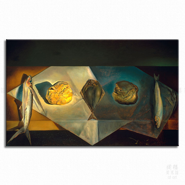 圣餐静物 salvador dali 萨尔瓦多达利 艺术装饰画超现实主义经典
