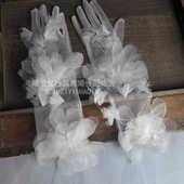 超仙摄影造型结婚婚纱手套新娘白色拍照配饰新款 摄影高级感配饰
