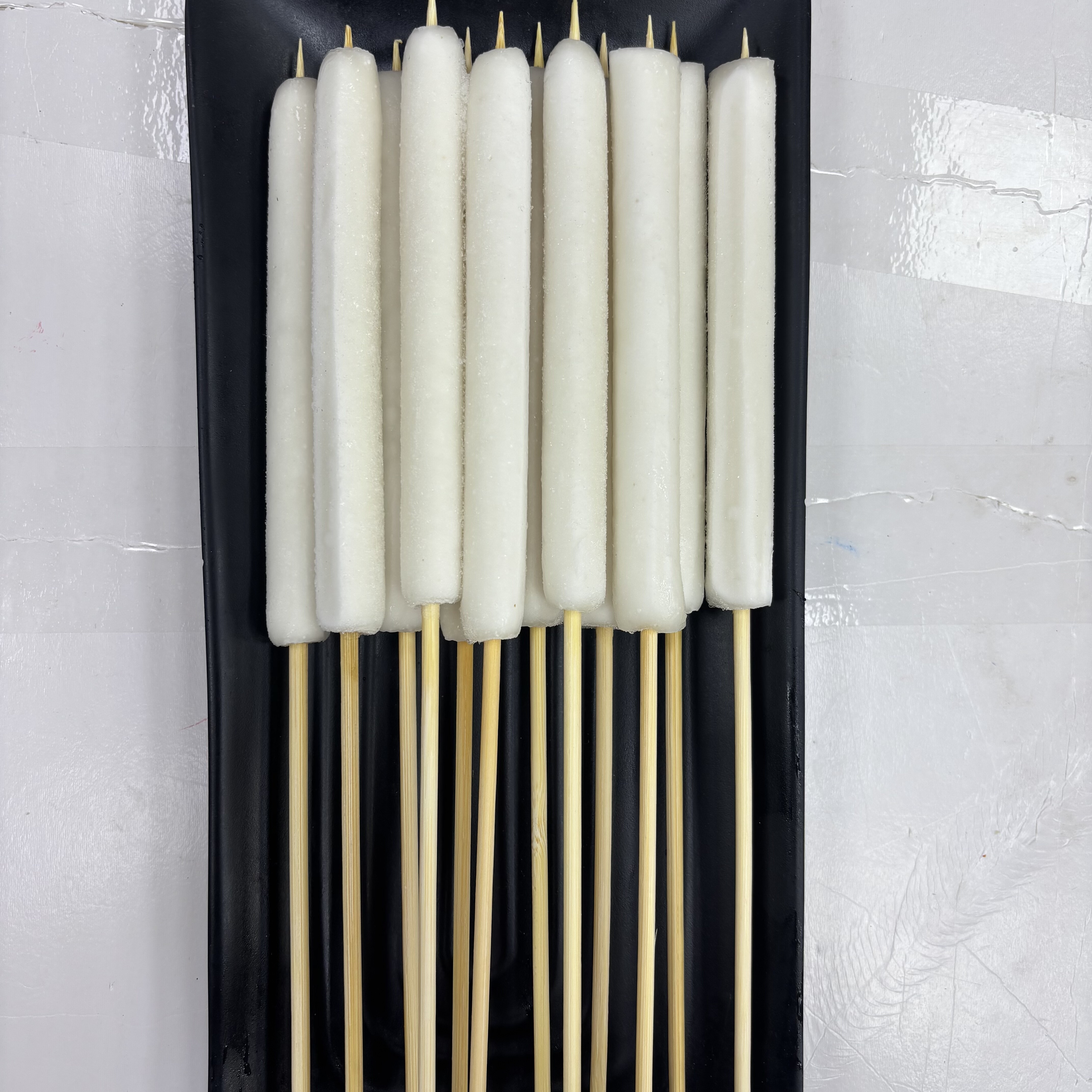 空心米条串糯米年糕串30支商用批发糯米糕串半成品烧烤油炸串串香