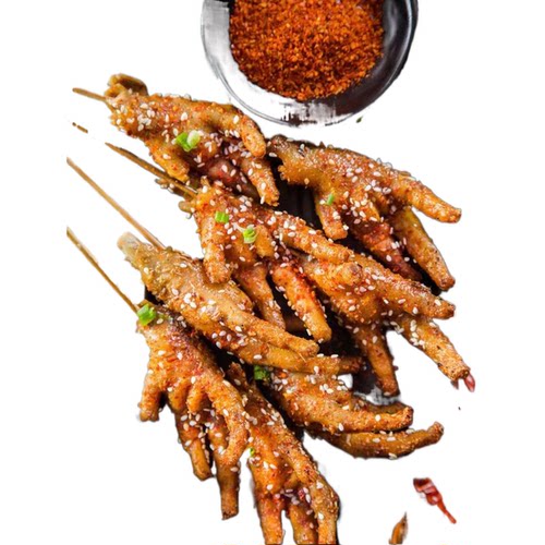 鸡爪串卤鸡爪凤爪串烧烤油炸