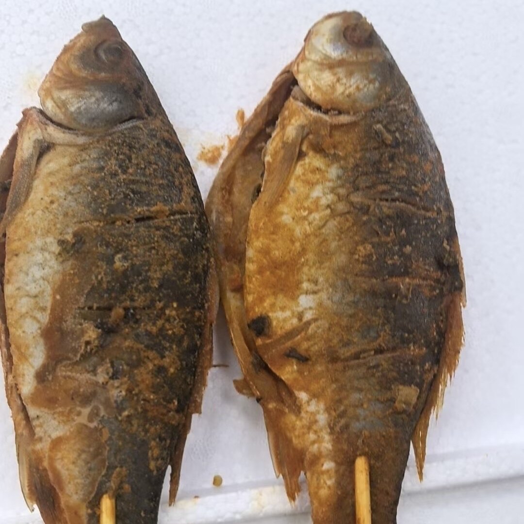 泡椒鲫鱼串5支烧烤油炸冷冻半成品鲫鱼商用泡椒酸菜味食材鲫鱼串