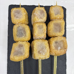 豆泡虾滑串油条虾滑串烧烤油炸串串香火锅半成品食材10串商用批发