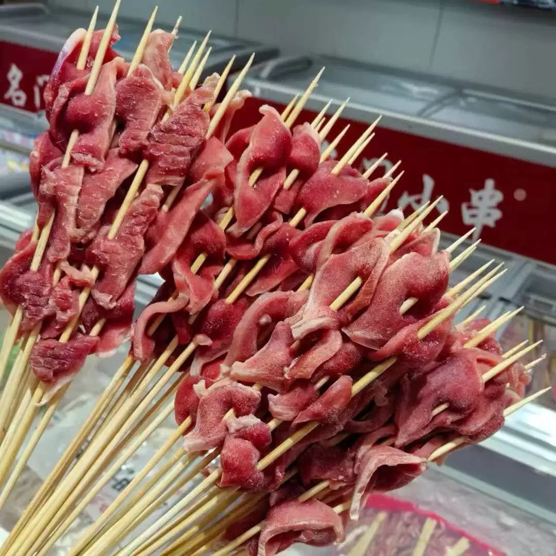 鸭胗小串手把串烧烤油炸串串香食材10把10串冷冻半成品郡肝鸭肫片