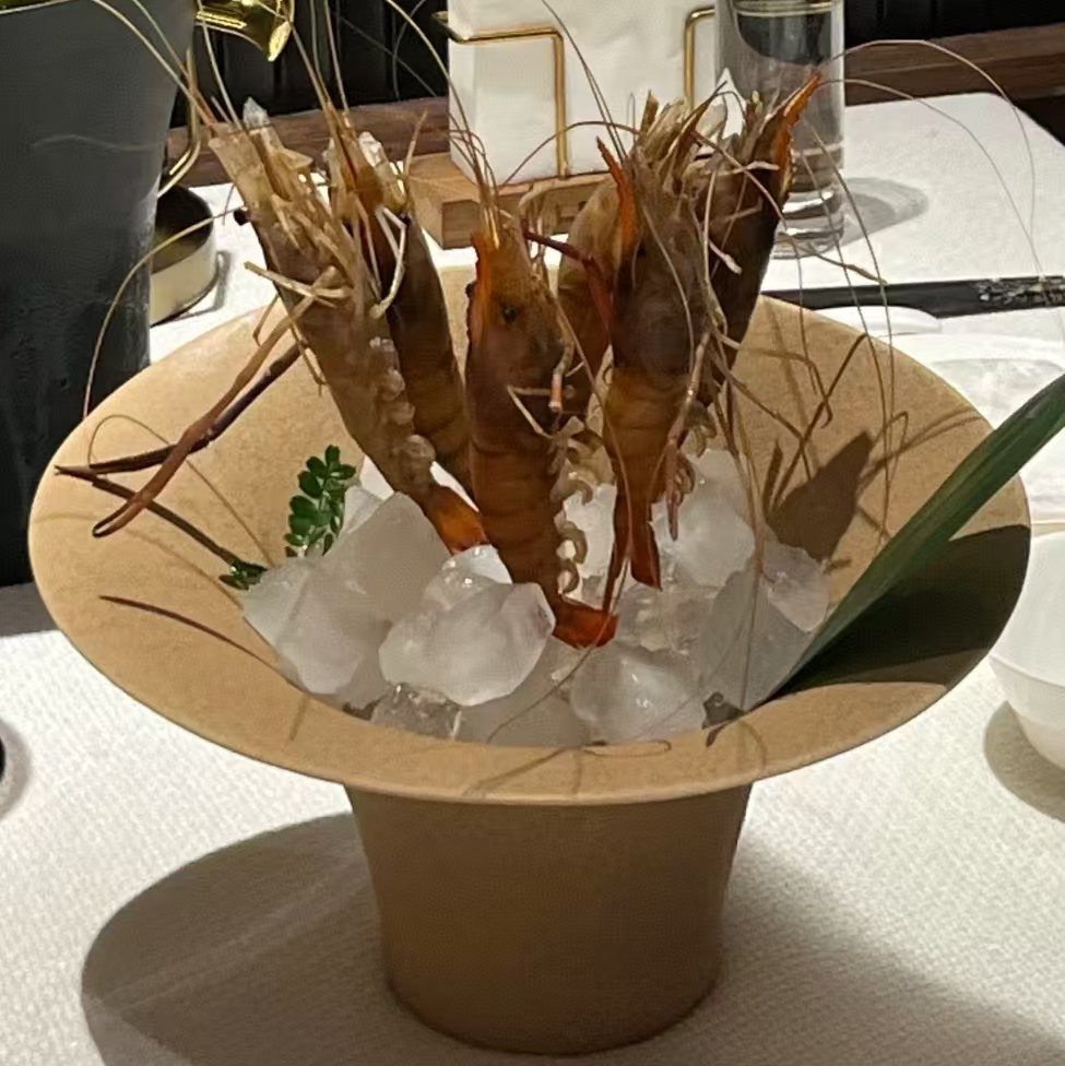 陶瓷高脚喇叭碗火锅店插虾专用餐具创意海鲜三文鱼鱼生刺身拼盘子,餐饮具,盘,淘宝优惠券,粉丝福利购,淘宝优惠卷