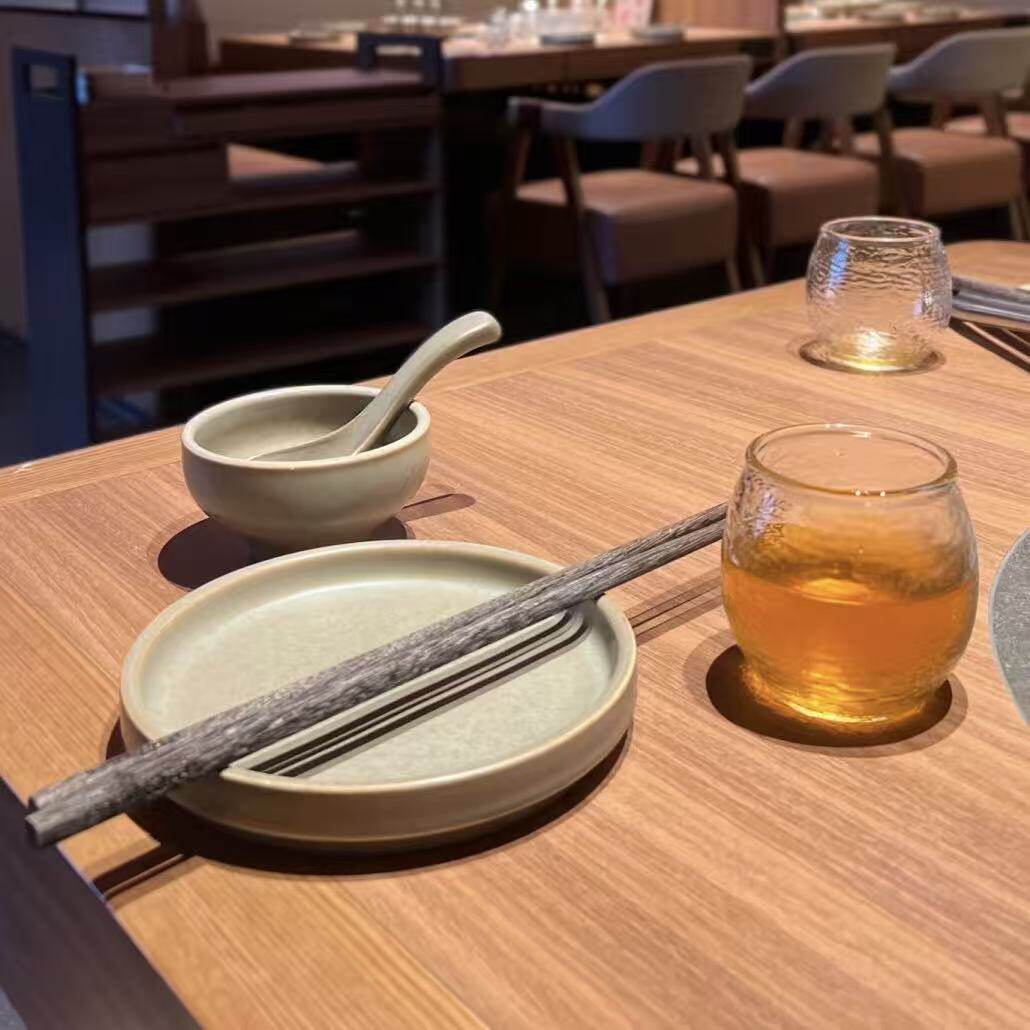 陶瓷复古山野风商用巴奴同款摆台四件套贵州酸汤云南菌菇火锅餐具