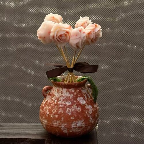 山野风火锅店冰雕玫瑰花鳕鱼餐具