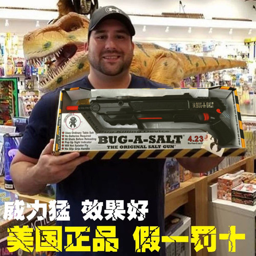 美国bugasalt盐枪蚊子苍蝇玩具