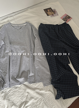 简单吼看！答应我入这套！宽松休闲睡衣睡裤家居服套装可外穿女