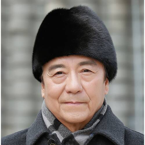 帽子男士冬中老年爸爸水貂帽休闲