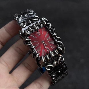 复古方块手表炫酷Y2K异形爪子欧美风小众高级感男士 腕表小众礼物