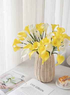 PU迷你马蹄莲仿真花外贸速卖通假花手捧花家居装饰MW01501