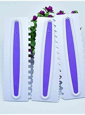 DIY烘焙工具 3pcs奶油刮板 塑料刮板翻糖蛋糕装饰抹平器工具现货