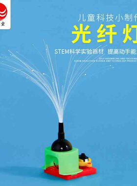 小学生自制光纤灯科技小制作科学小实验科教DIY儿童育益智玩教具
