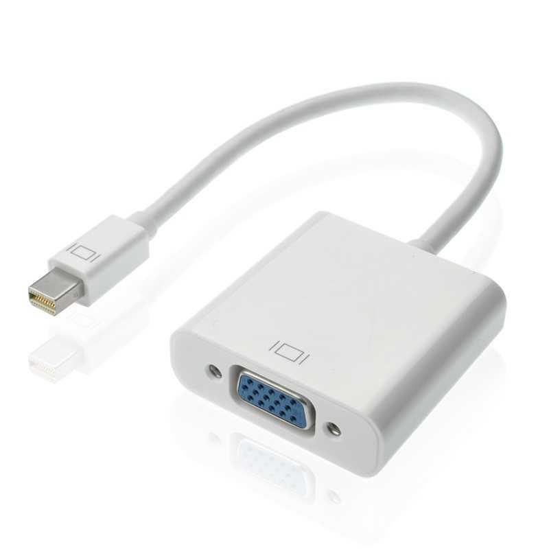 mimidp转vga转换器适用苹果电脑转显示器转接头迷你dp to vga