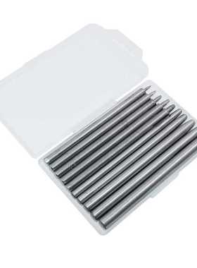 皮革DIY工具0.5-5mm皮革打孔圆冲套装皮雕冲孔工具10pcs多规格