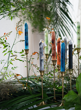 CHICROSE家用手工无烟生日小蜡烛浪漫烛光晚餐迷雾森林绿色儿童