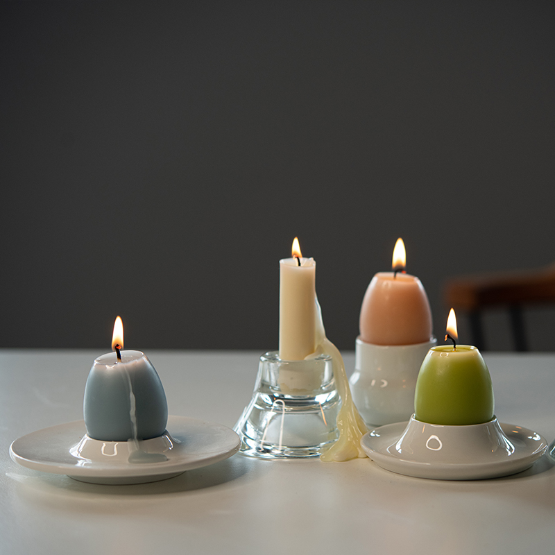 鸡蛋天然纯蜂蜡手工蜡烛香熏儿童