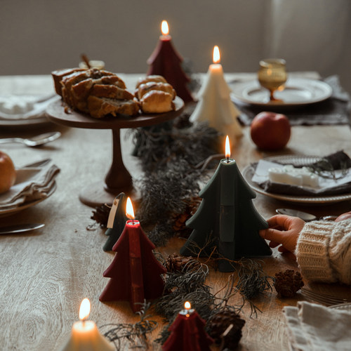 手工蜡烛桌面装饰礼品圣诞造型