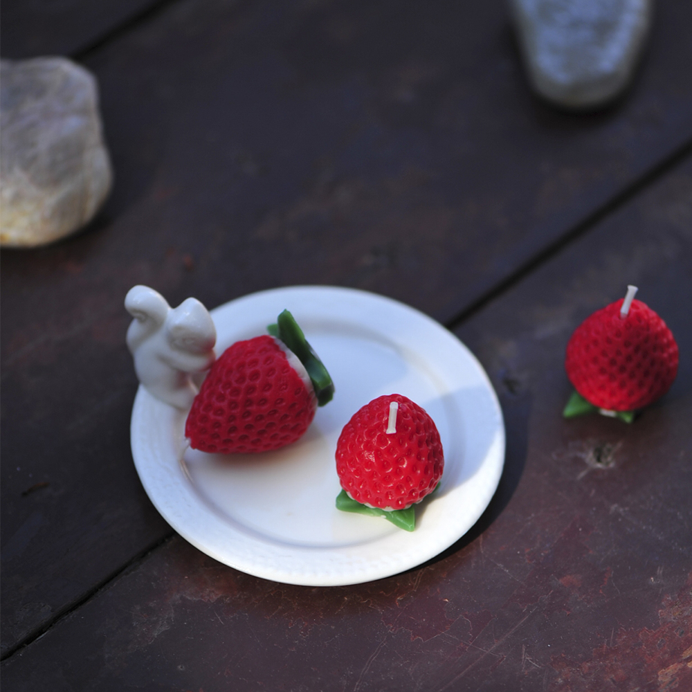 [ CHIC ROSE ]Natural materials Handmade candles Souvenir  Fruit Style Strawberry candlein the Home accessories , Candle/Candlestick , Odorless candles  category - from Buy2taobao.com to provide professional Taobao agent buy service