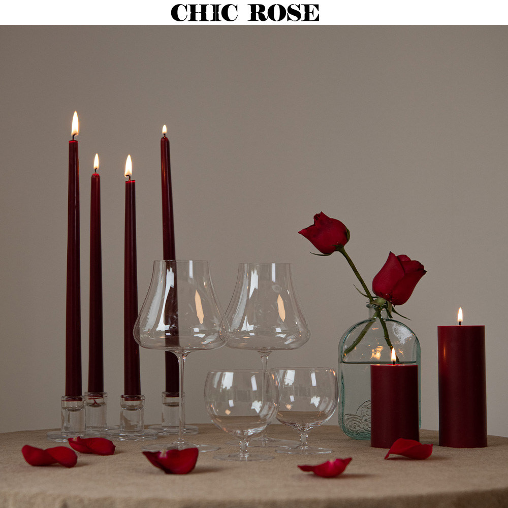 CHICROSE蜡烛情人节浪漫枝形蜡烛