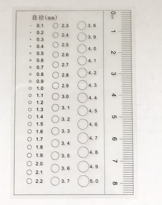 内径测量菲林尺点规对比卡透明尺