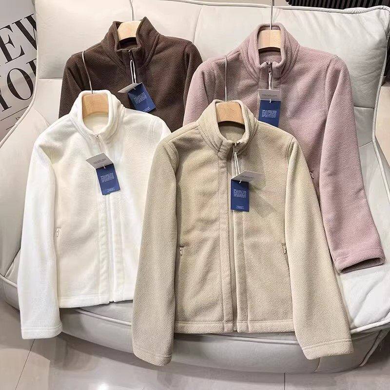 万粒绒系列 秋冬女装修身显瘦加绒保暖摇粒绒休闲立领外套可内搭,户外/登山/野营/旅行用品,抓绒衣,淘宝优惠券,粉丝福利购,淘宝优惠卷