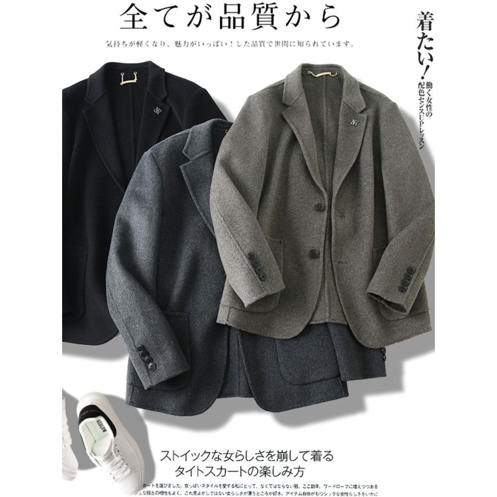 千元级！商场撤柜！轻奢羊毛双面呢西服春季男商务休闲西装外套潮,男装,休闲西服,淘宝优惠券,粉丝福利购,淘宝优惠卷