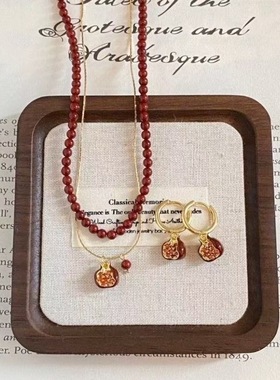 石榴熟了~喜庆红色项链女款