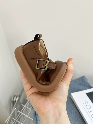 Модная обувь с низким вырезом для кожаной обуви, детский японский наряд маленькой принцессы, мягкая подошва