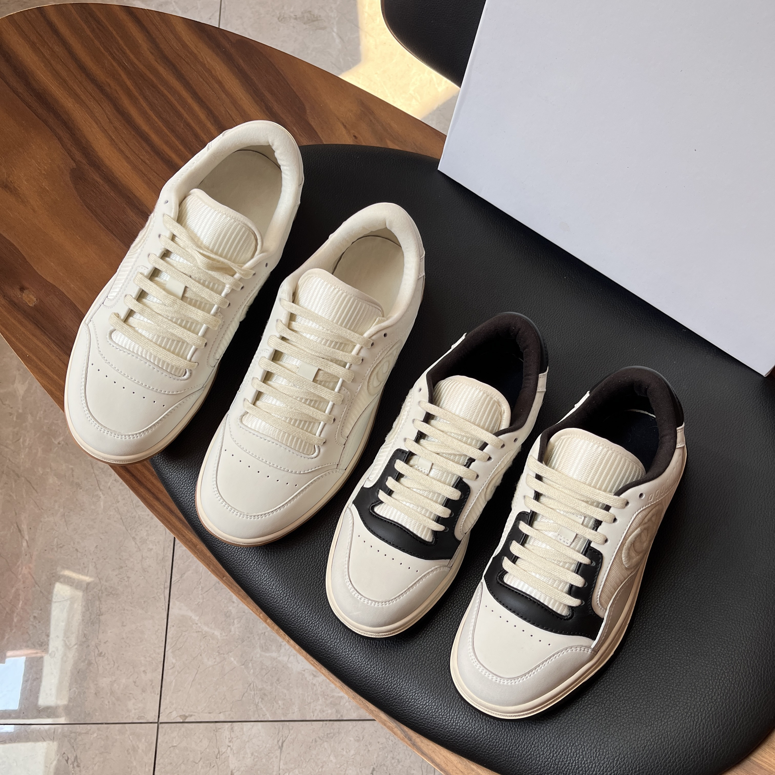 mac80高品质真皮百搭小白鞋情侣款厚底休闲运动板鞋