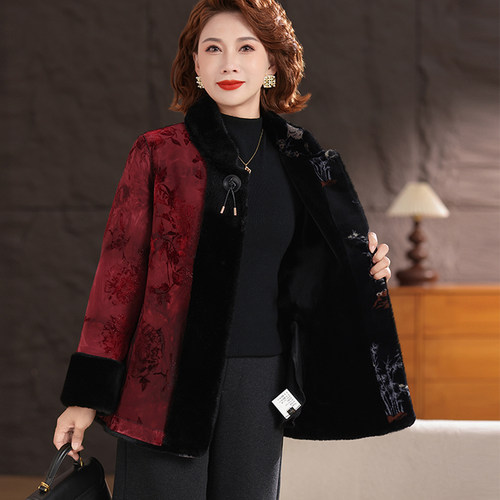 水貂绒加绒保暖外套厂家亏本直销