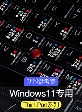 适用联想ThinkPad键盘膜E14笔记本X1 Carbon电脑X13快捷键T14s寸T16 E490 S2yoga贴P17 Nano e480保护膜noe