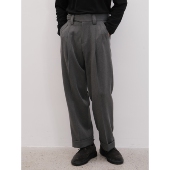 直筒免熨双褶长西裤 何青菜 半廓尔格阔腿调性西裤 男士 24x008 意式