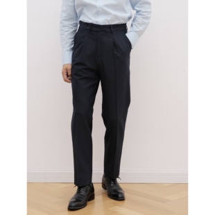 何青菜/259564 春季新品经典商务休闲通勤合身笔挺款男士简约西裤