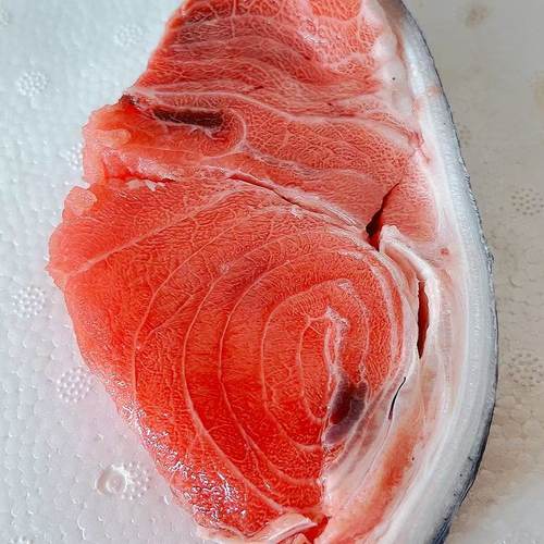 超低温大西洋地中海蓝旗金枪鱼尾生食一斤煎烤西餐刺身生鱼片黑鲔