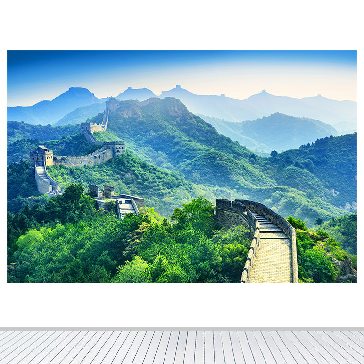 背有靠山图风水招财卧室墙贴画壁现代装饰画
