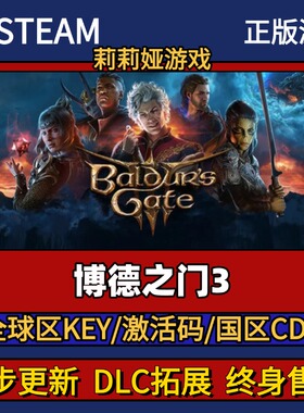 博德之门3 Steam正版游戏激活码CDK入库 Pc简中全DLC入库