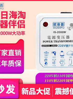 变压器220V转110V日本美国110V转220V变100V120v电源电压转换器