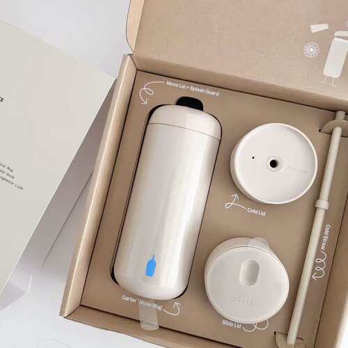 Blue Bottle Coffee x Fellow Carter 三合一保温杯｜米白色限定